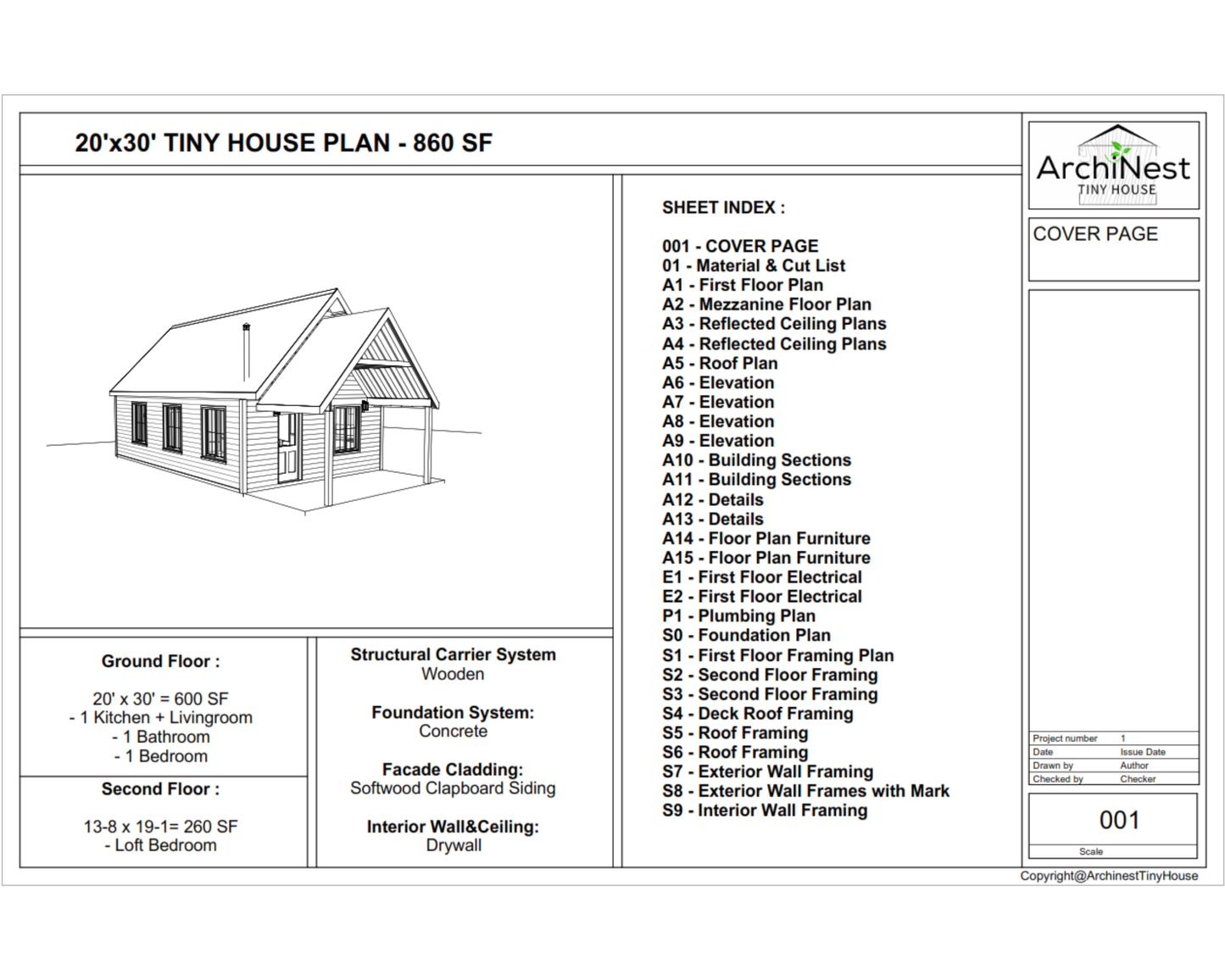 20' x 30' Modern Cabin