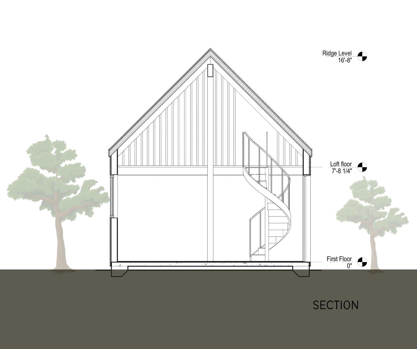 16' x 28' Modern Farmhouse Plan