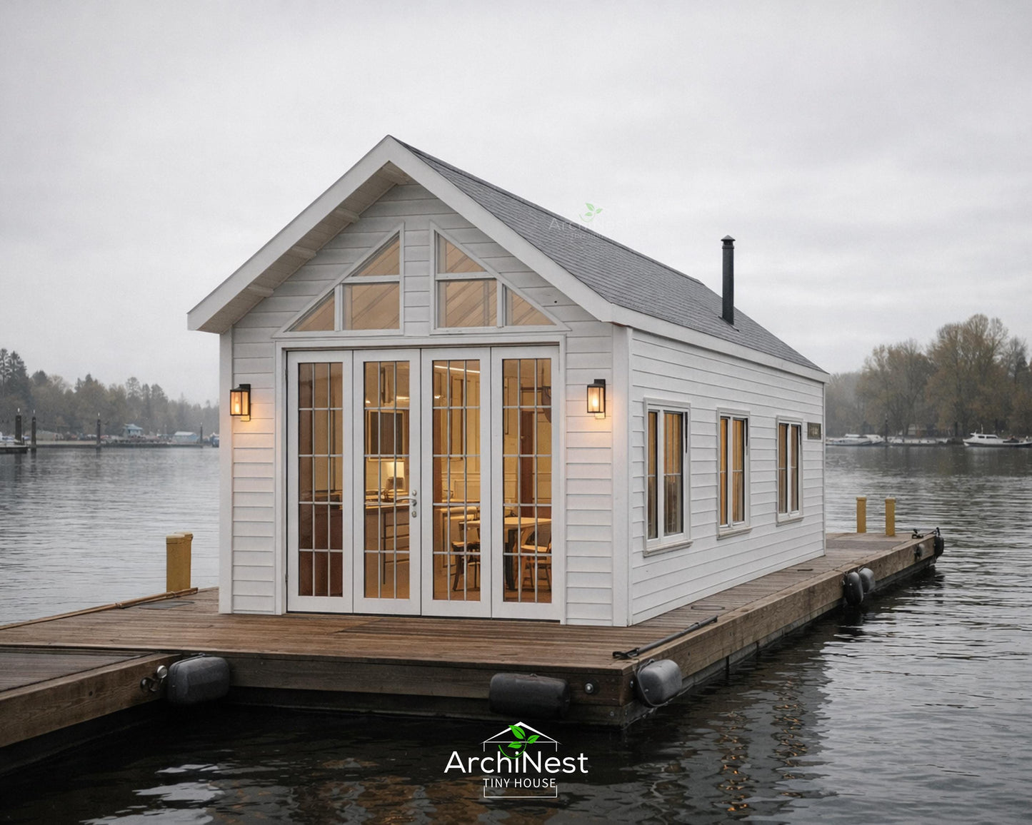 14' x 28' Modern Minimal Waterfront Tiny House