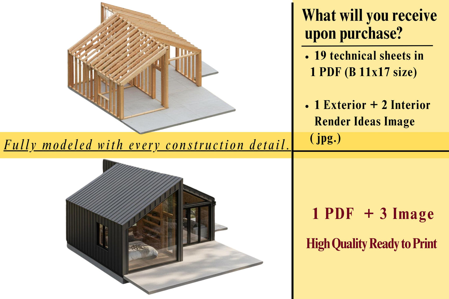 20x20 Modern House Plan