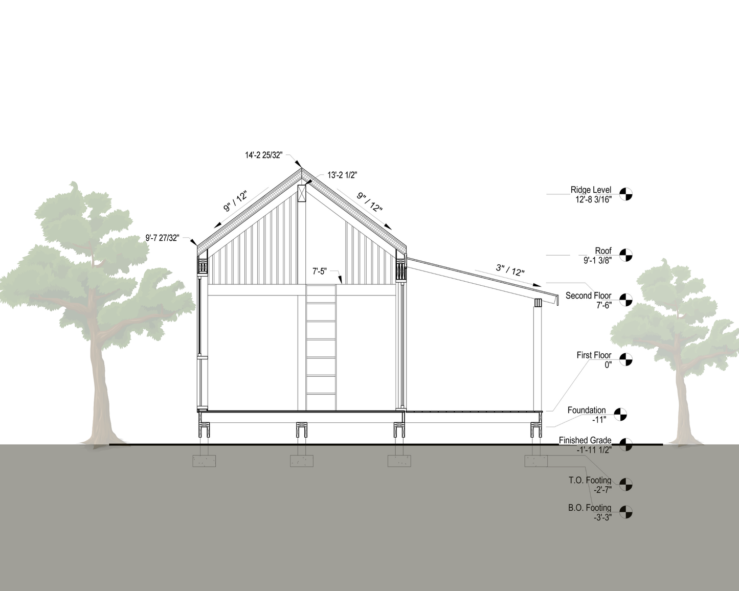 12' x 24' Modern Cabin with Deck