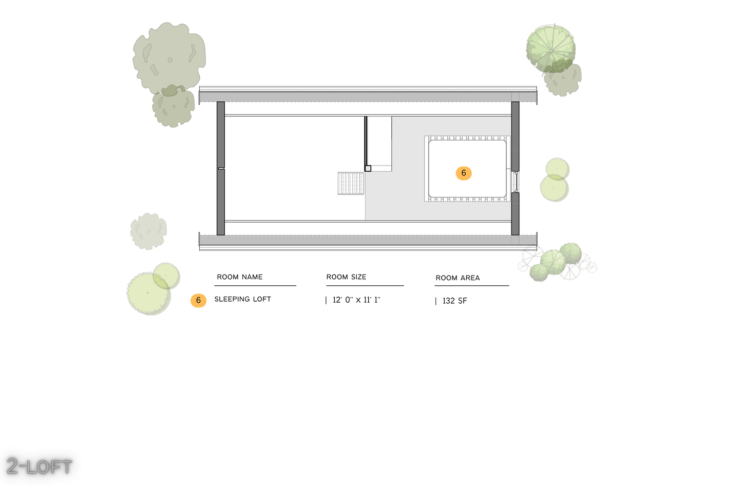 12' x 24' - Cottage House Plan