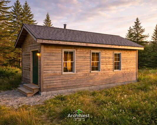 12x28 Cottage Tiny House Plan