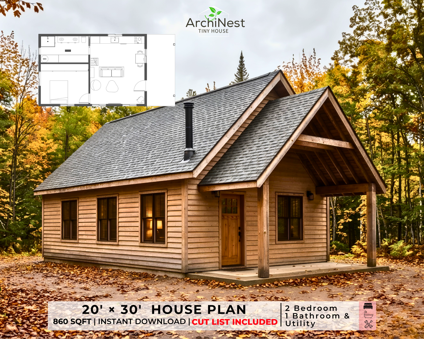 20' x 30' Modern Cabin