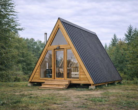 16' x 20' - A-Frame House Plan