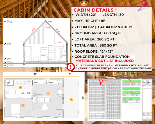 20' x 30' Modern Cabin