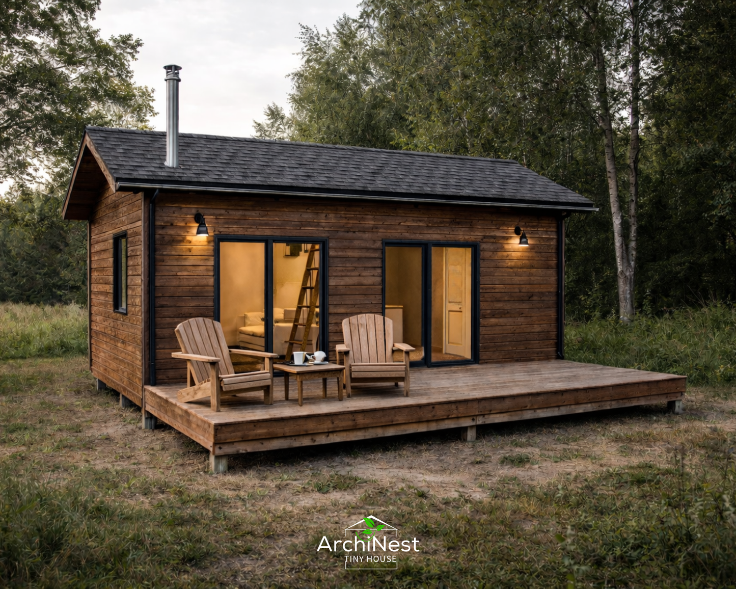 12' x 24' - Cottage House Plan