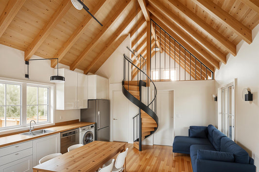 16' x 28' Modern Farmhouse Cabin Plan