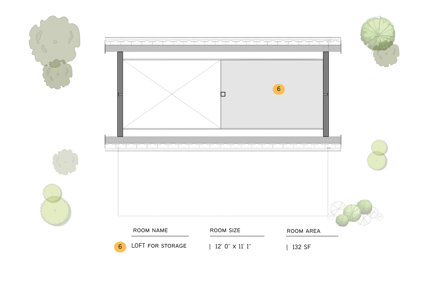 12' x 24' - Rustic Tiny Home Plan