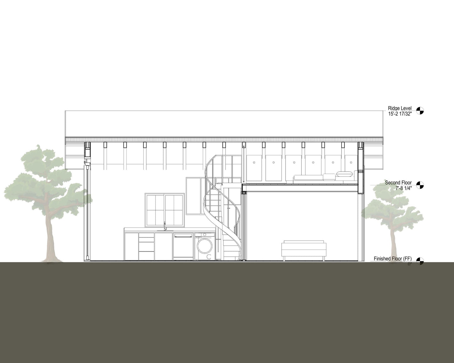 14' x 28' Modern Minimal Waterfront Tiny House