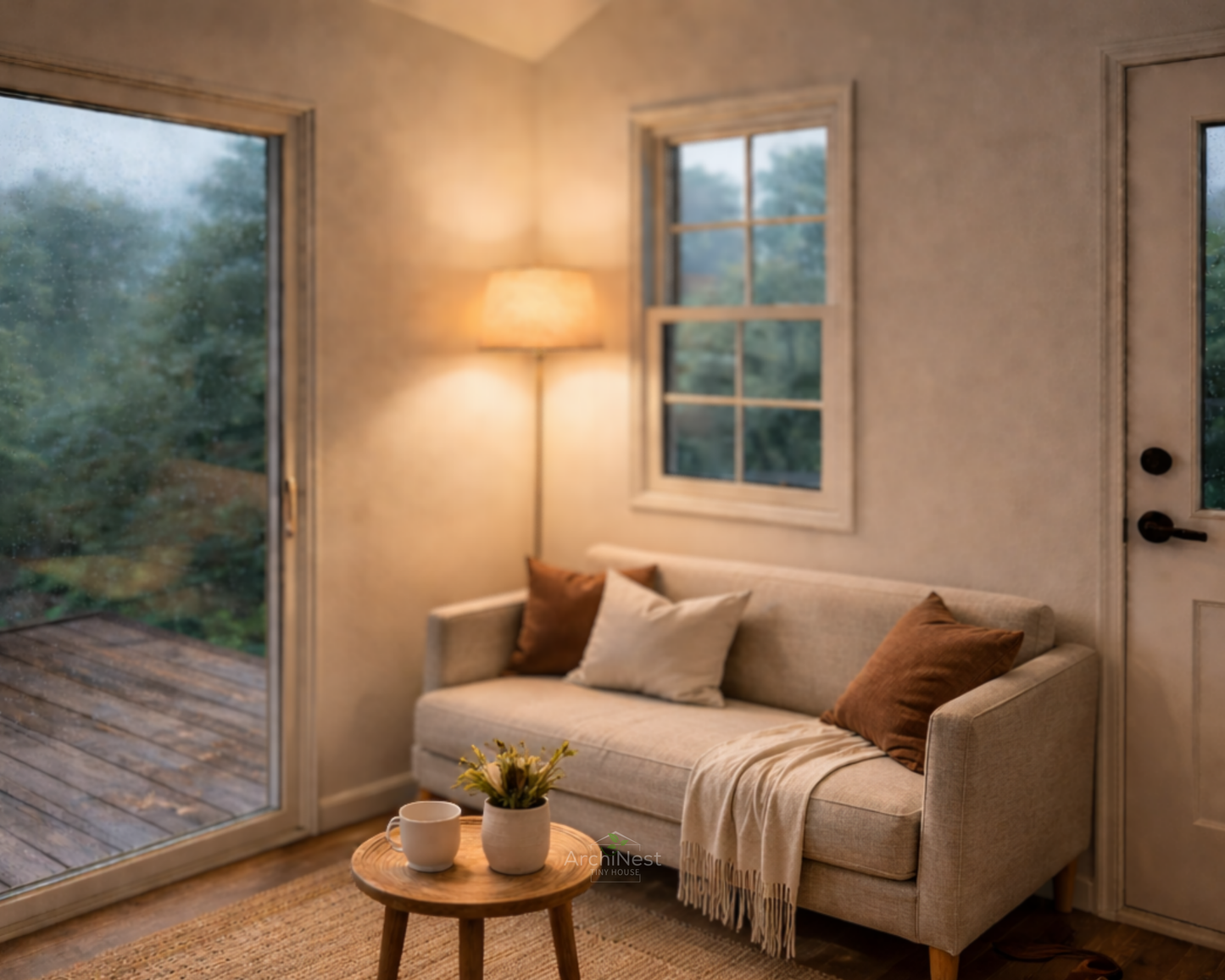 12' x 24' - Rustic Tiny Home Plan