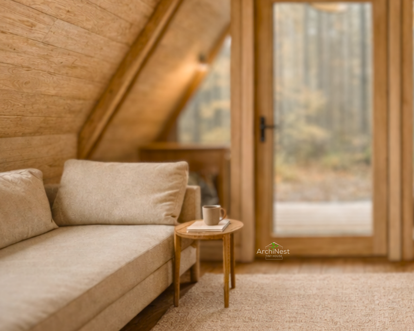 16' x 20' A-Frame Cabin Plan