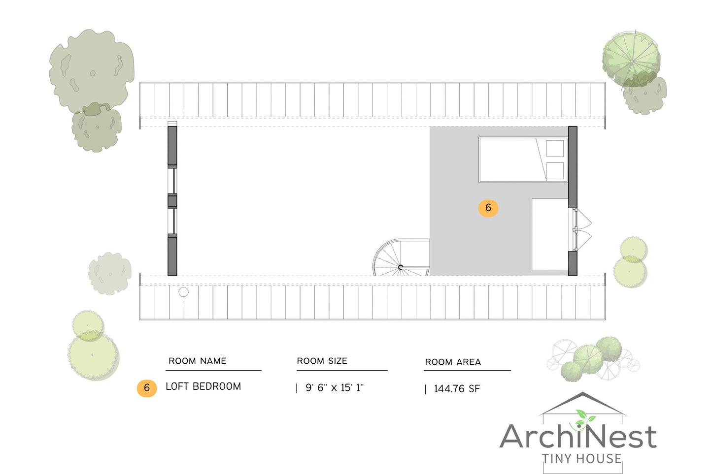 16' x 28' Modern Farmhouse Plan