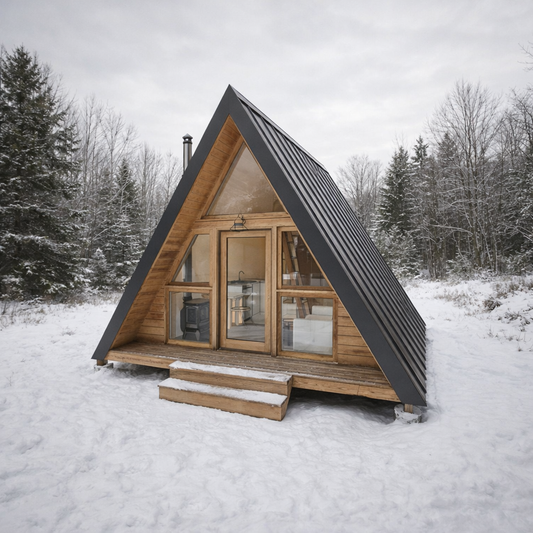 16x16 A-Frame Cabin Plan