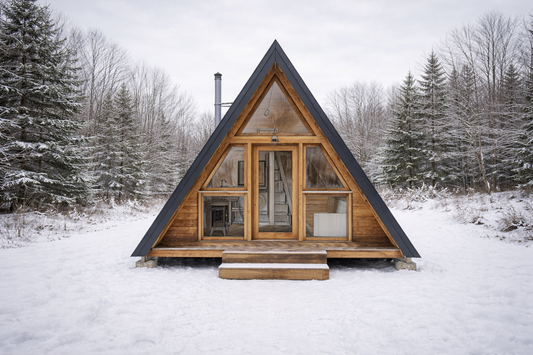 16x16 A-Frame Cabin Plan