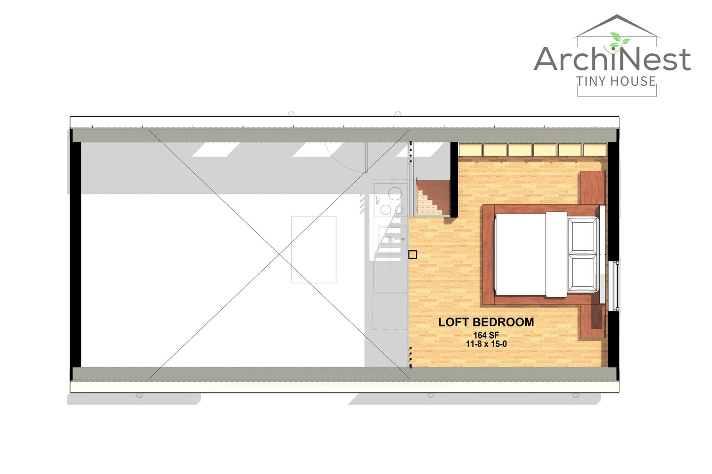 16' x 32' Modern Barn House Plan
