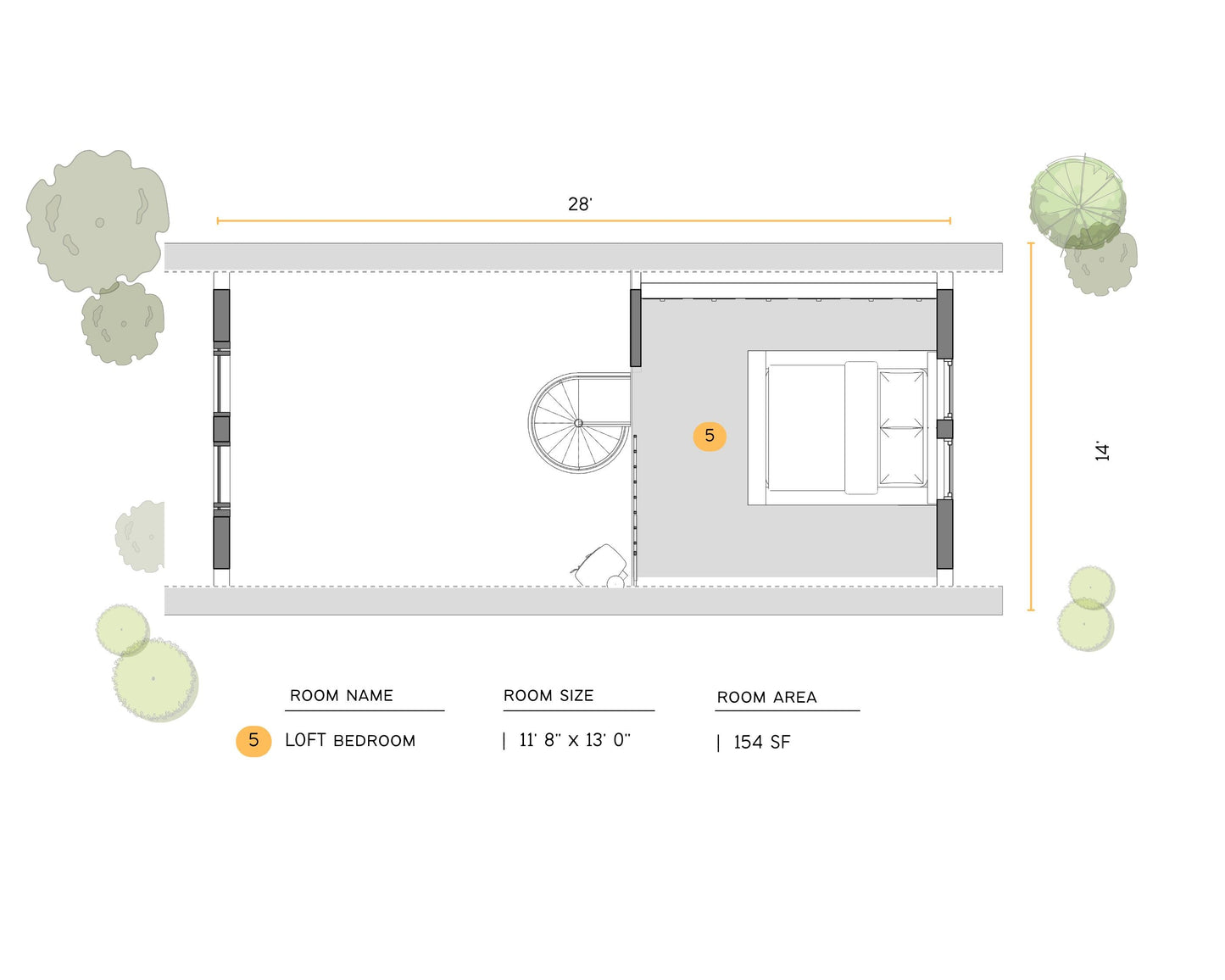 14' x 28' Modern Minimal Waterfront Tiny House