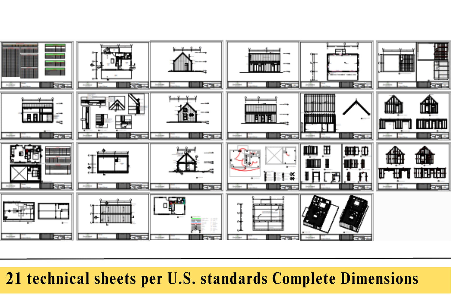 16' x 28' Modern Farmhouse Plan