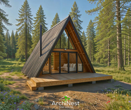 20' x 20' A-Frame House Plan