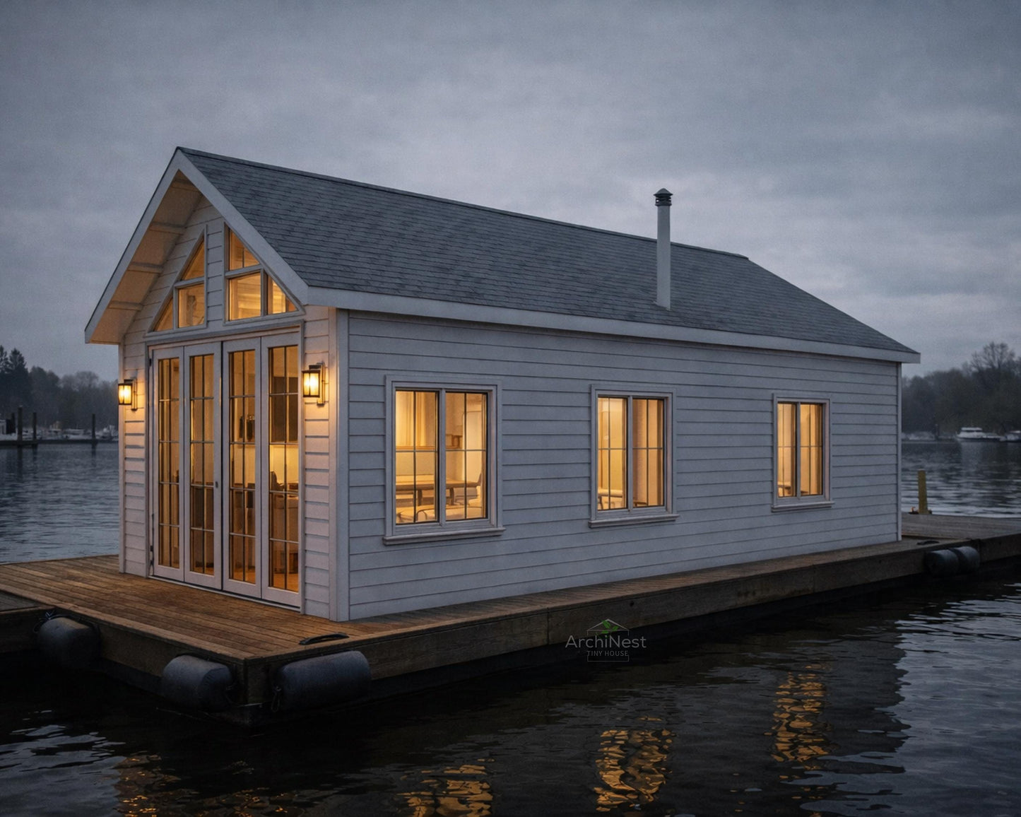 14' x 28' Modern Minimal Waterfront Tiny House